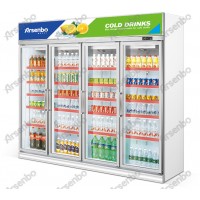 HB23L4F四门饮料柜四门整机冷藏展示柜保鲜柜定制水果柜