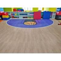 南京室内篮球场运动地板360定制图案案例