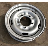 汽车轮毂LW16-5.50型钢，银灰色钢圈山东巨国汽车钢圈钢盆
